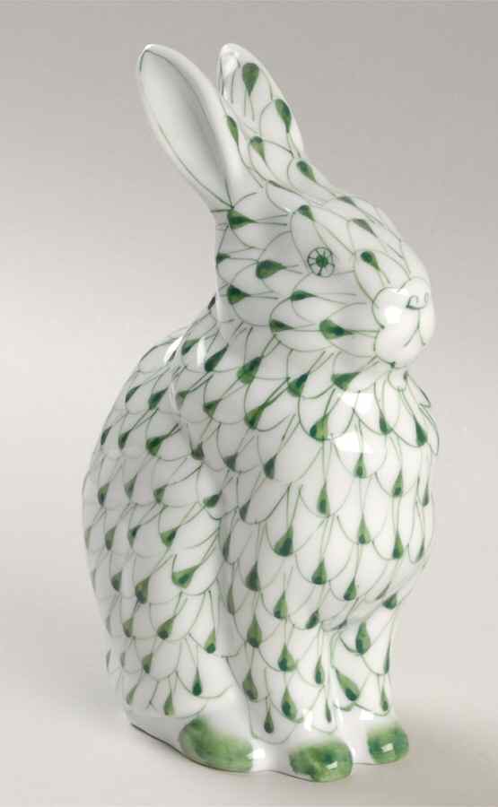 Sadek Fishnet Animals Bunny Sitting-Green - Boxed by Sadek-1