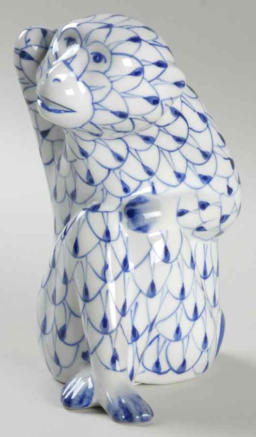 Sadek Fishnet Animals Monkey-Blue - Boxed by Sadek-1