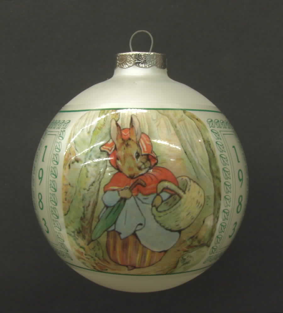 Beatrix Potter Annual Christmas Ornament Tale Of Peter Rabbit - Boxed by Schmid-1