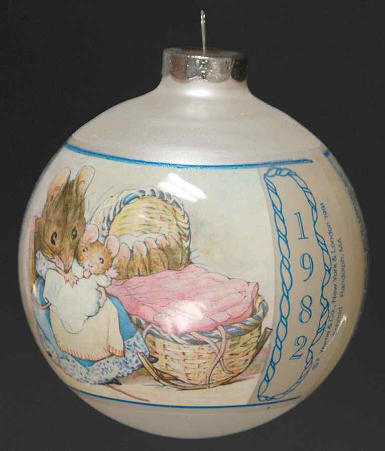 Beatrix Potter Annual Christmas Ornament Tale Of Two Bad Mice - Boxed by Schmid-1