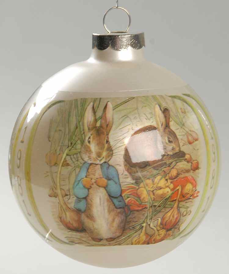 Beatrix Potter Annual Christmas Ornament Tale Of Benjamin Bunny - Boxed by Schmid-1
