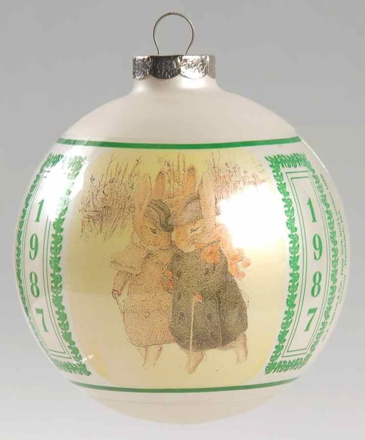 Beatrix Potter Annual Christmas Ornament Appley Dappley's Nursery Rhymes - Boxed by Schmid-1