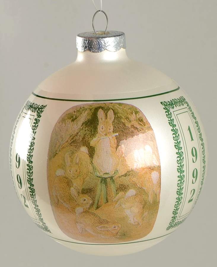 Beatrix Potter Annual Christmas Ornament The Dancing Rabbits - No Box by Schmid-1