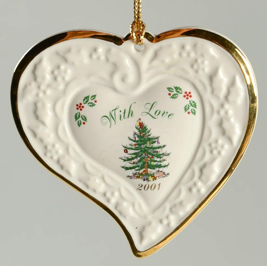 Christmas Tree Ornaments With Love - 2001 - No Box by Spode-1