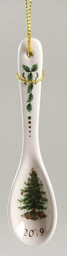 Christmas Tree Annual Spoon Ornament 2019 Spoon - Boxed by Spode-1