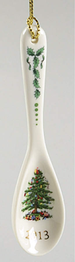 Christmas Tree Annual Spoon Ornament 2013 - No Box by Spode-1