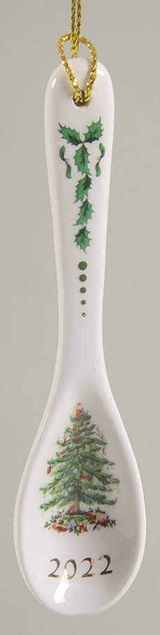 Christmas Tree Annual Spoon Ornament 2022 Spoon - Boxed by Spode-1