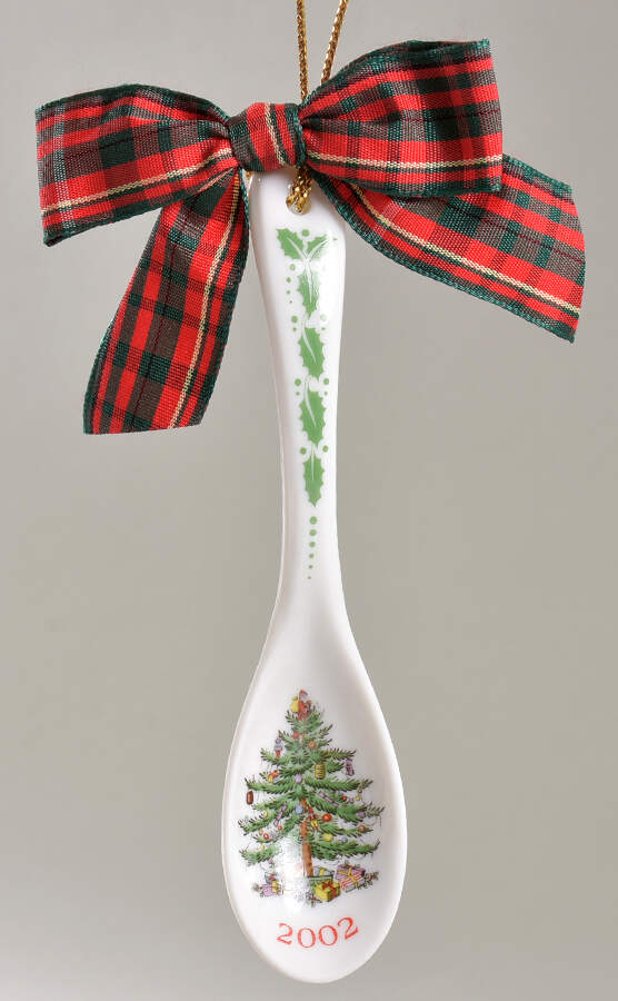 Christmas Tree Annual Spoon Ornament 2002 - No Box by Spode-1