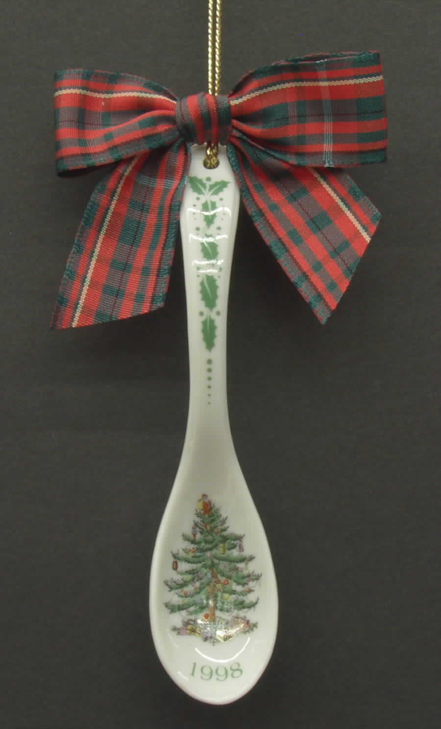 Christmas Tree Annual Spoon Ornament 1998 - No Box by Spode-1