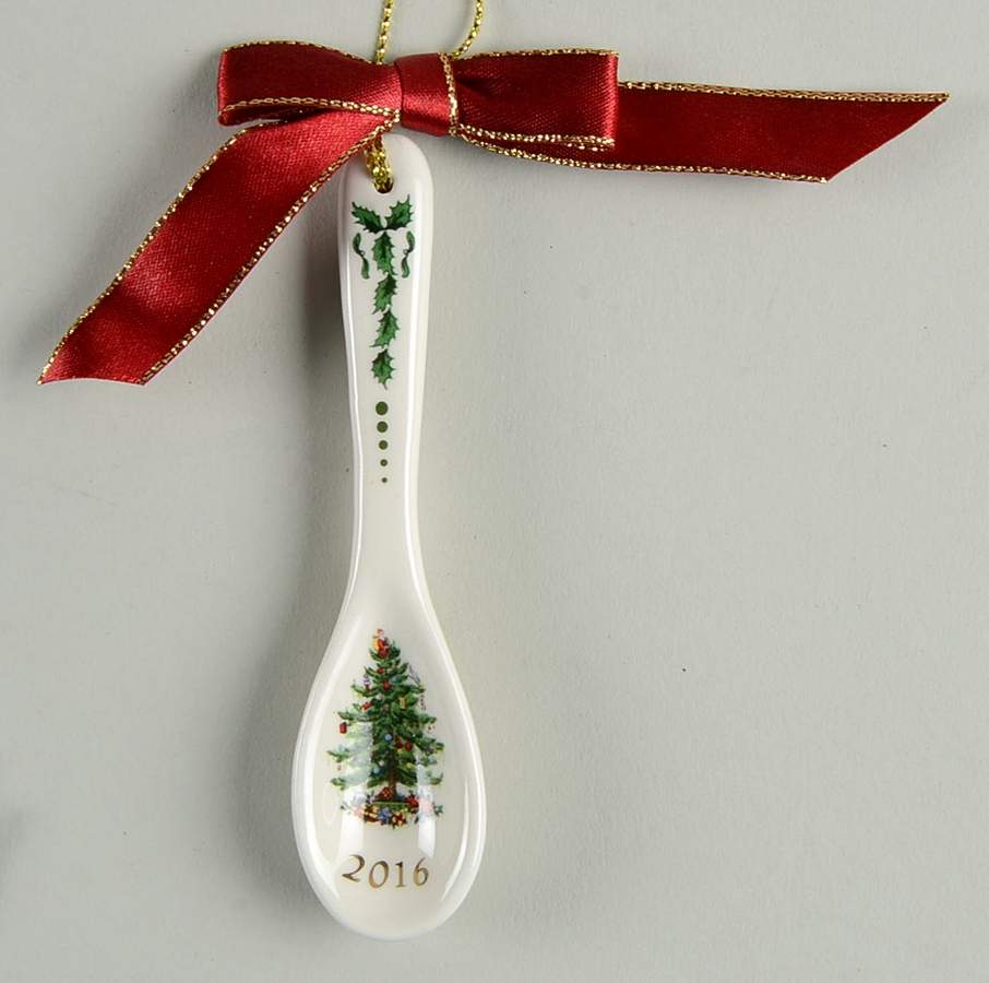 Christmas Tree Annual Spoon Ornament 2016 Spoon - No Box by Spode-1