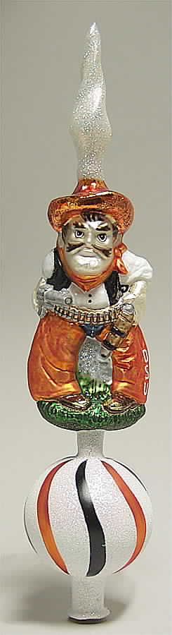 College Mascot Tree Topper Oklahoma State Cowboys - Boxed by Slavic Treasures-1
