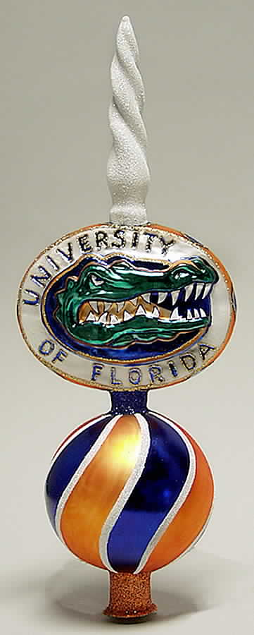 College Mascot Tree Topper Florida Gators - No Box by Slavic Treasures-1