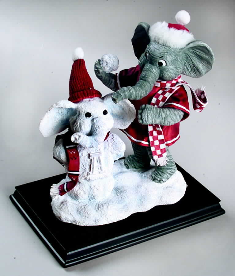 Snow Mascot Figurines Alabama Crimson Tide - Boxed by Slavic Treasures-1