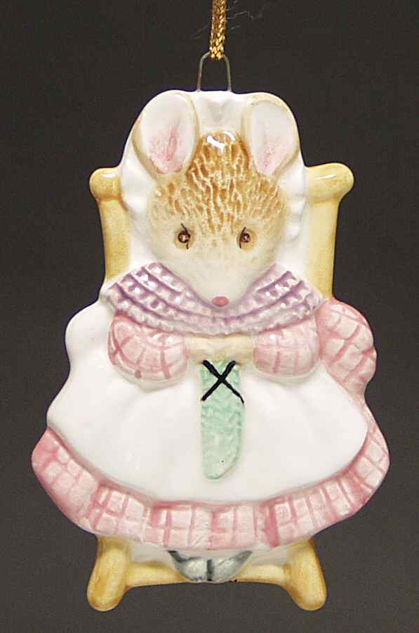 Beatrix Potter Ornaments Little Old Woman Knitting - No Box by Schmid-1