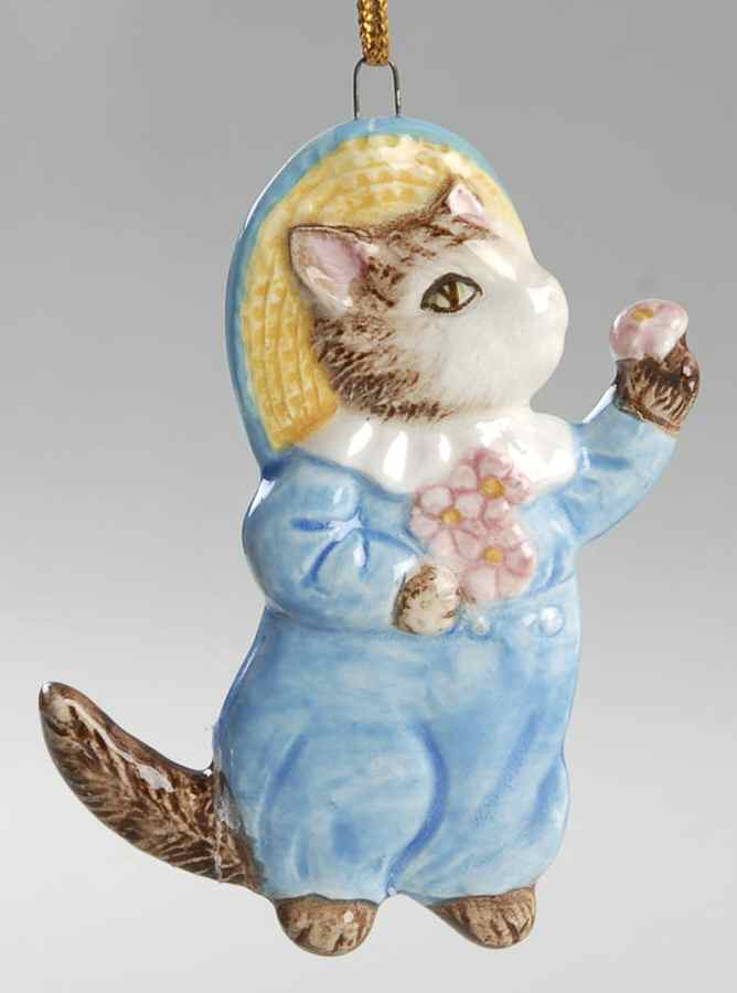 Beatrix Potter Ornaments Tom Kitten With Flowers - No Box by Schmid-1