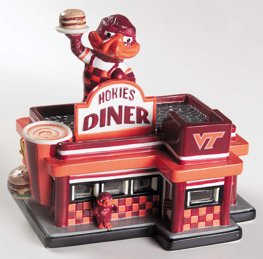College Treasures Lighted Houses Virginia Tech Hokies-Diner - Boxed by Slavic Treasures-1