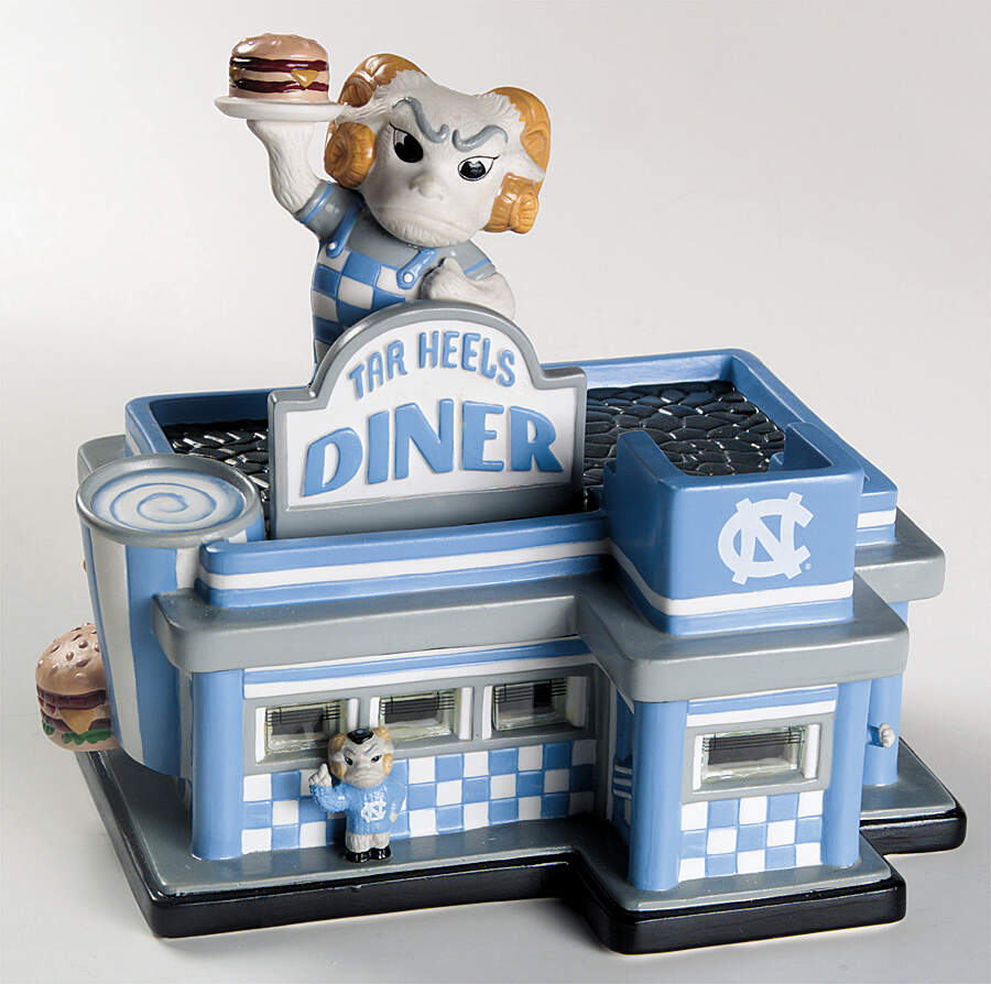 College Treasures Lighted Houses Unc Tar Heels-Diner - Boxed by Slavic Treasures-1