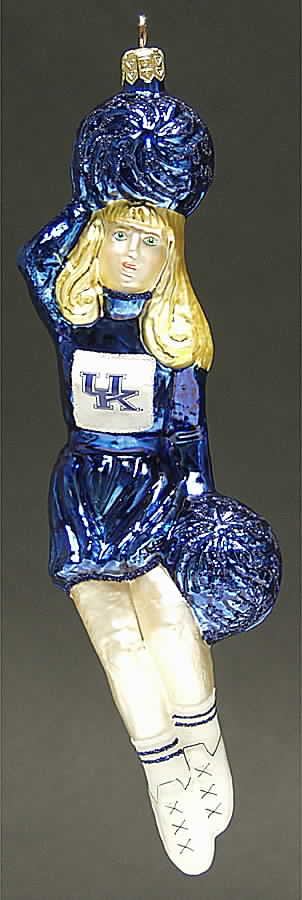 Cheerleader Ornaments Kentucky Wildcats - No Box by Slavic Treasures-1