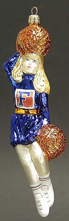 Cheerleader Ornaments Florida Gators - No Box by Slavic Treasures-1
