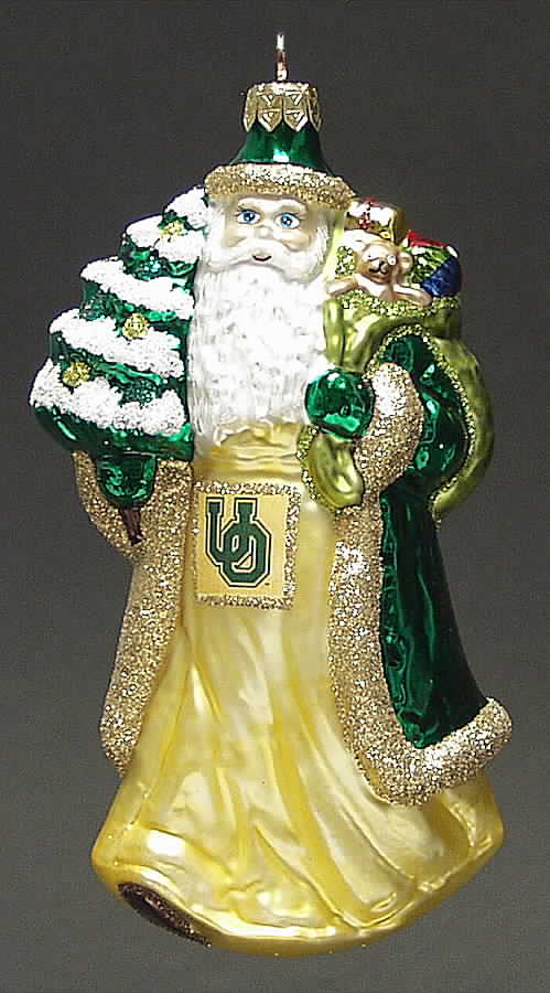University Santa Ornaments Oregon Ducks - No Box by Slavic Treasures-1