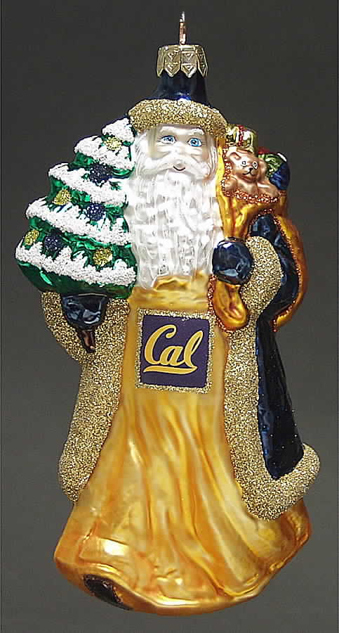 University Santa Ornaments California Bears - Boxed by Slavic Treasures-1