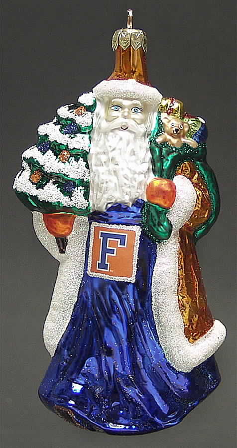 University Santa Ornaments Florida Gators - Boxed by Slavic Treasures-1