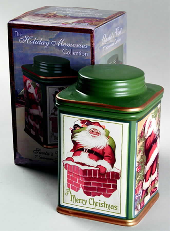 Holiday Memories-Canister Santa's Visit - Boxed by Sakura-1