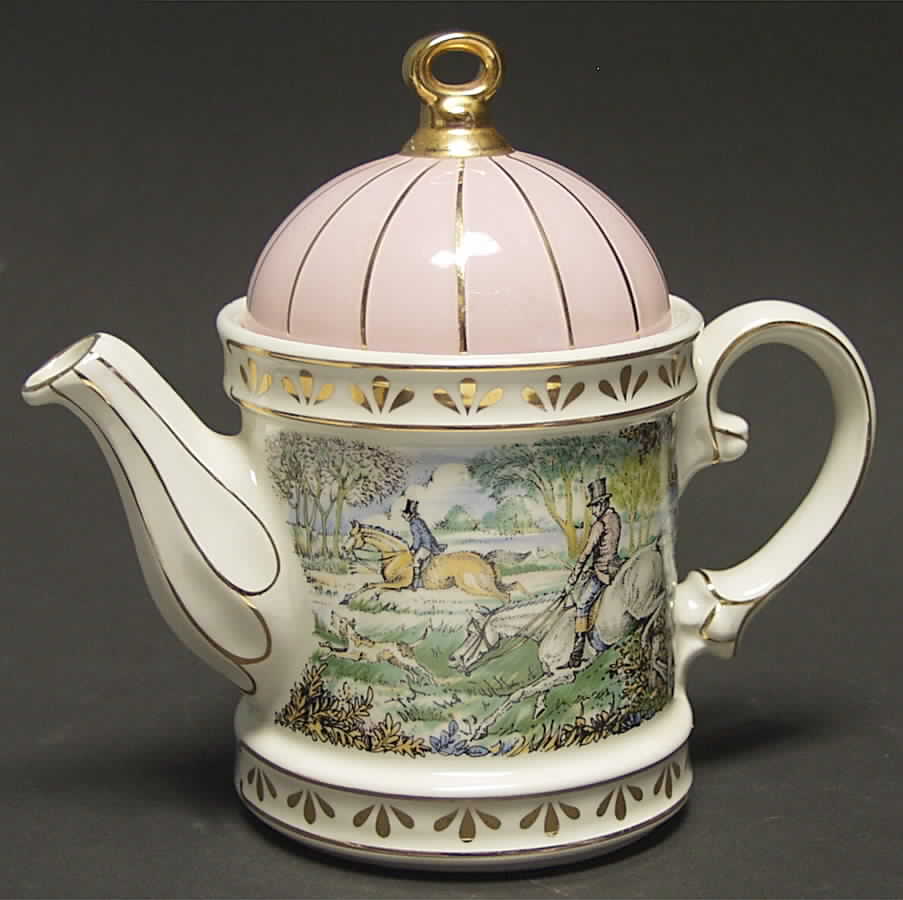 Sporting Scenes of the 18th Century Hunting-Pink Lid - No Box by Sadler-1