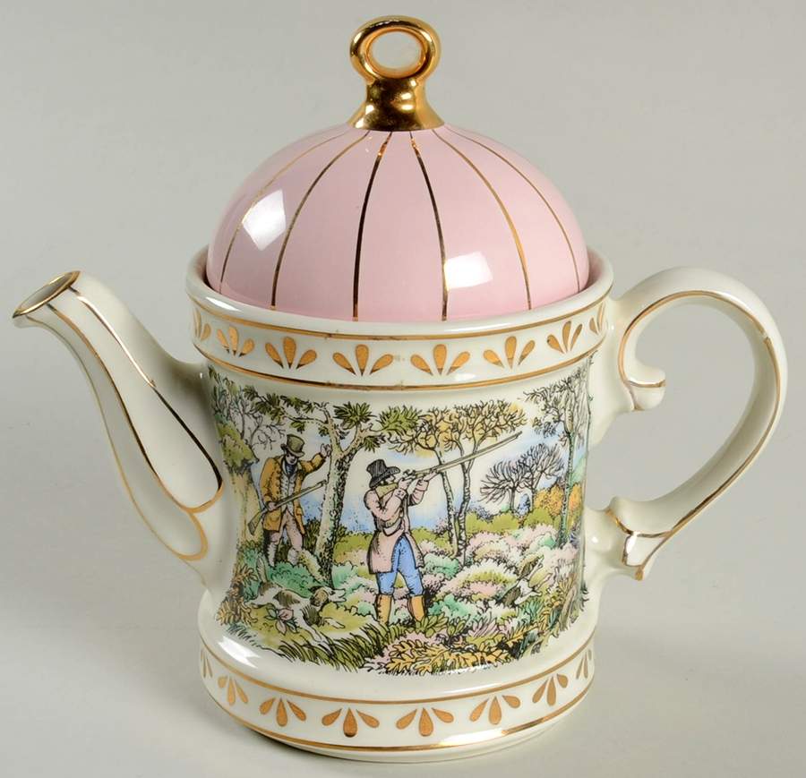 Sporting Scenes of the 18th Century Shooting-Pink Lid - No Box by Sadler-1