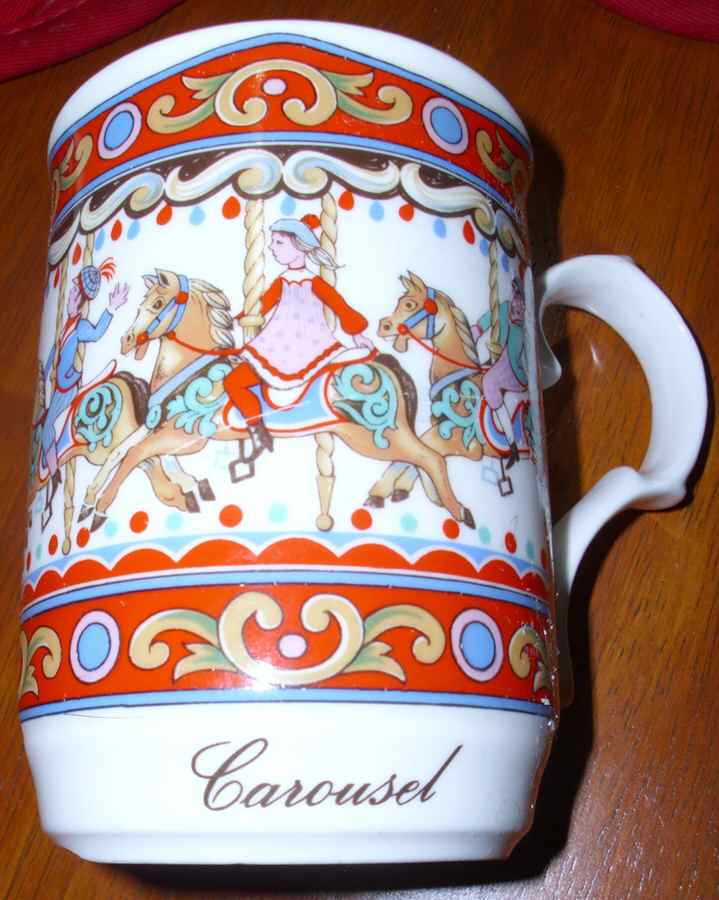 Edwardian Entertainments Carousel Mug - Pointed Handle - Boxed by Sadler-1