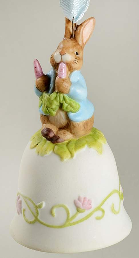 Beatrix Potter Figural Ornament Peter Eating Radish-Bell - No Box by Schmid-1