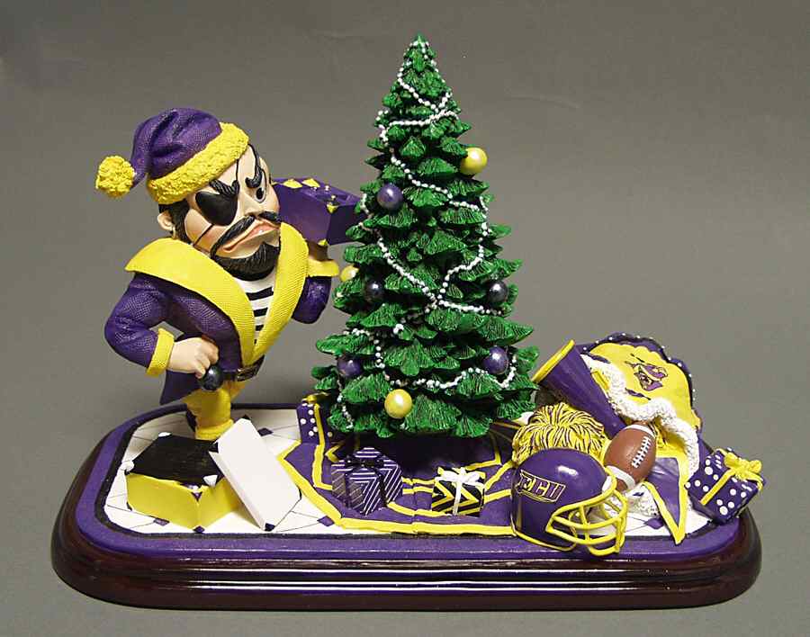 Mascot Tree-Trimmer Figurines East Carolina Pirates - Boxed by Slavic Treasures-1
