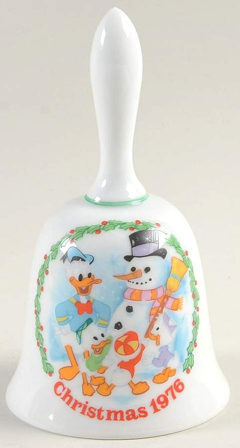 Disney Christmas Bell Building A Snowman - No Box by Schmid-1