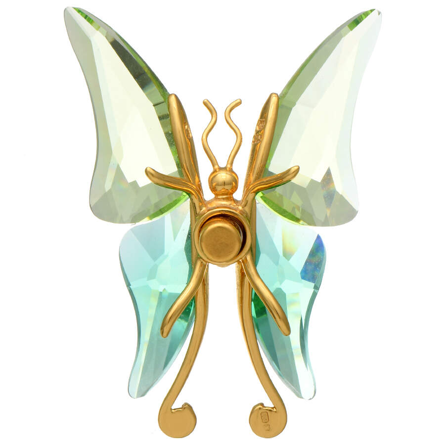 Insects & Butterflies-Crystal Paradise Astara Light Emerald-Medium - Boxed by Swarovski-2