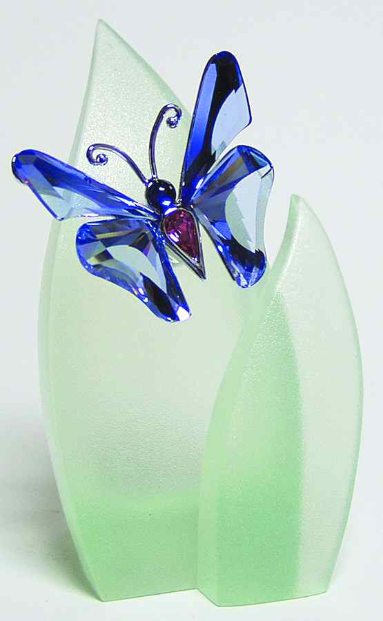 Insects & Butterflies-Crystal Paradise Ansina-Light Sapphire - Boxed by Swarovski-1