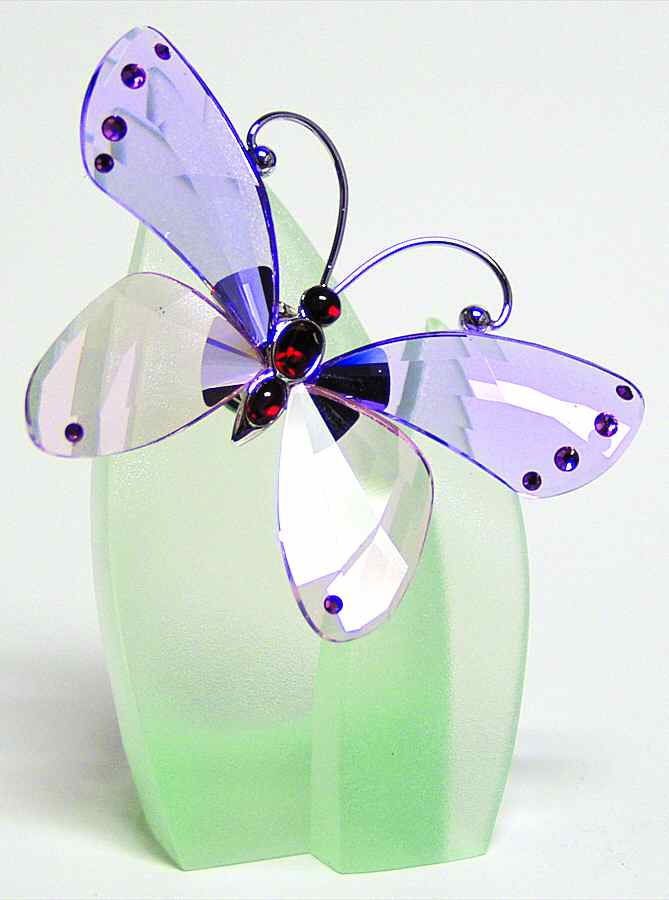 Insects & Butterflies-Crystal Paradise Acara-Violet - No Box by Swarovski-1