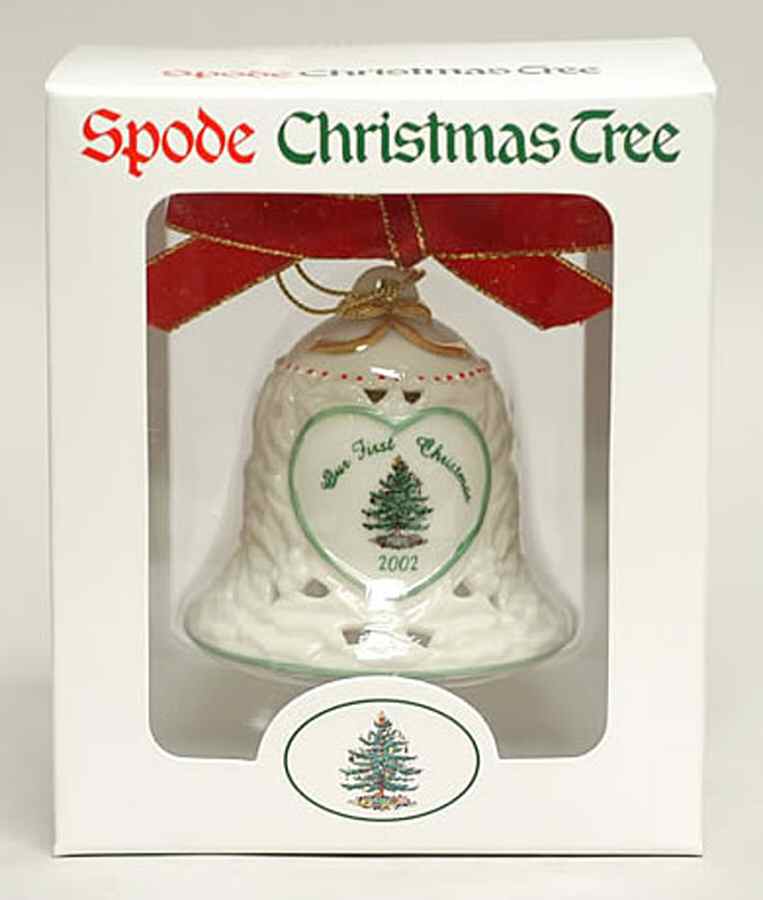 Our 1st Christmas-Christmas Tree Our First Christmas-Bell-Green - Boxed by Spode-1