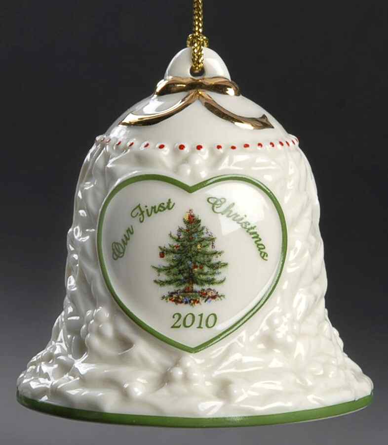 Our 1st Christmas-Christmas Tree Our First Christmas - Bell - Boxed by Spode-1