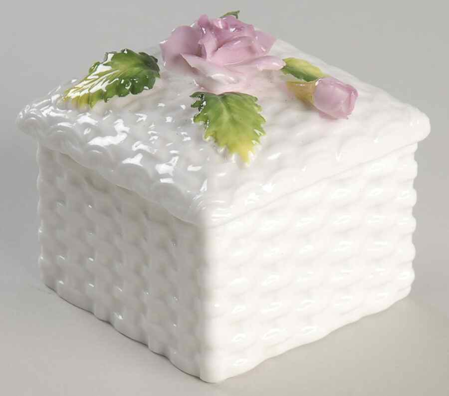 Schmid Giftware Box W/Lid-Light Purple Flower - No Box by Schmid-1