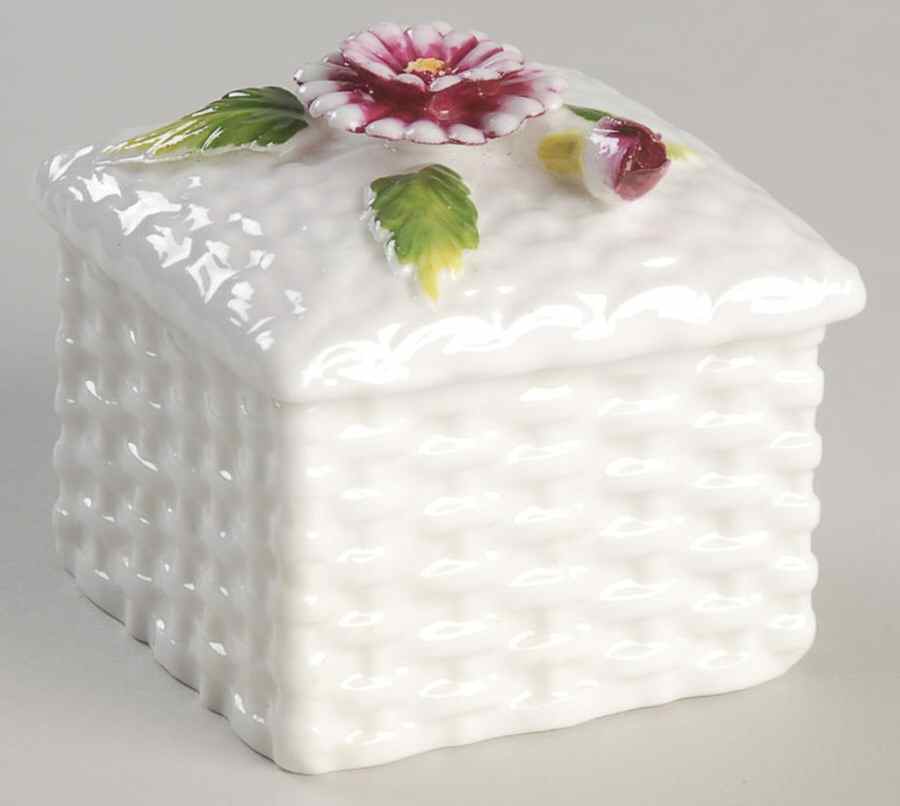 Schmid Giftware Box W/Lid-Fuschia Flower - Boxed by Schmid-1