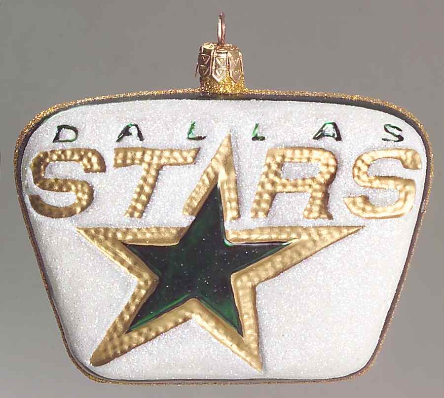 NHL Blown Glass Ornaments Dallas Stars - Boxed by Slavic Treasures-1