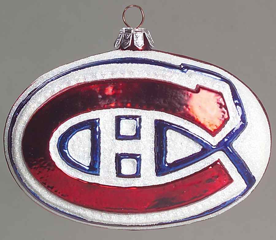NHL Blown Glass Ornaments Montreal Canadiens - Boxed by Slavic Treasures-1