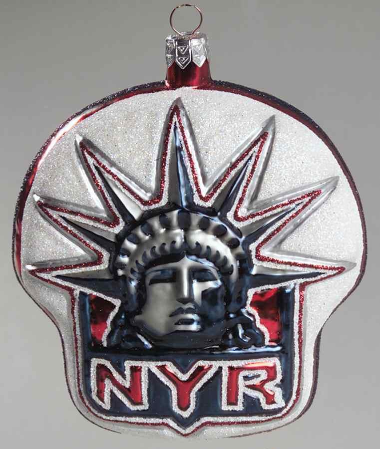 NHL Blown Glass Ornaments New York Rangers - No Box by Slavic Treasures-1