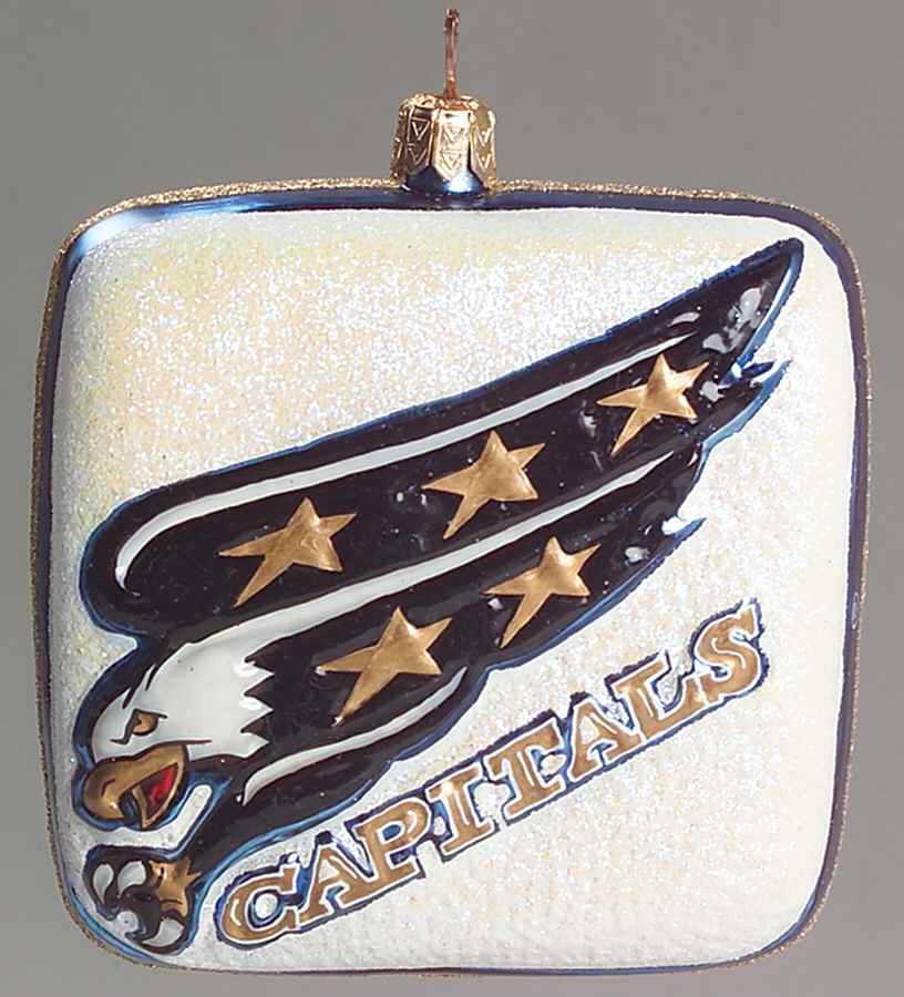 NHL Blown Glass Ornaments Washington Capitals - Boxed by Slavic Treasures-1