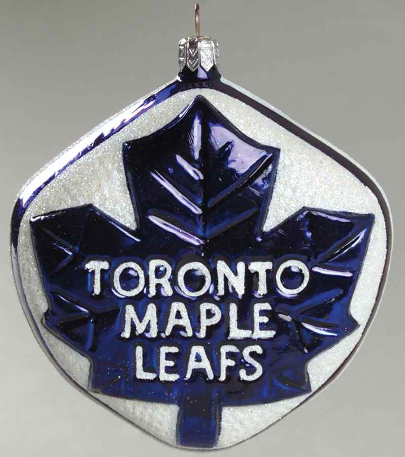 NHL Blown Glass Ornaments Toronto Maple Leafs - Boxed by Slavic Treasures-1