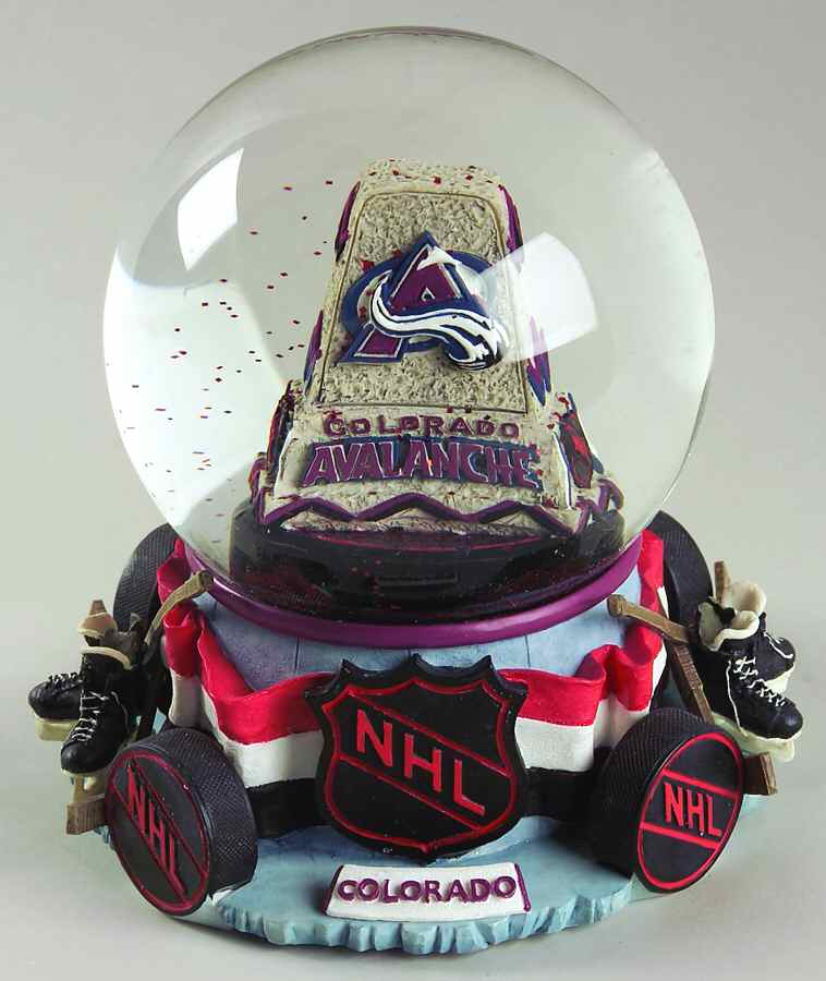 NHL Snowglobes Colorado Avalanche - No Box by Slavic Treasures-1