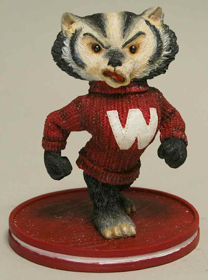 Small Collegiate Figurines Wisconsin Badgers - No Box by Slavic Treasures-1