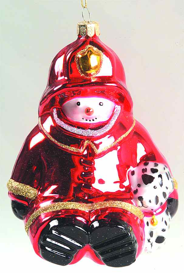 Scottish Christmas Ornaments Fireman Snowflake Friend - No Box by Scottish Christmas-1