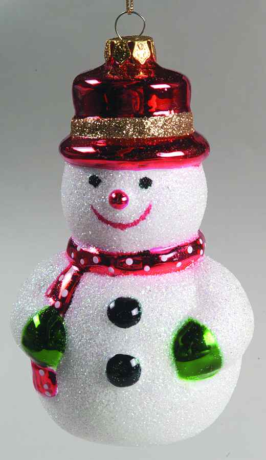 Scottish Christmas Ornaments Snowman W/ Red Hat - No Box by Scottish Christmas-1