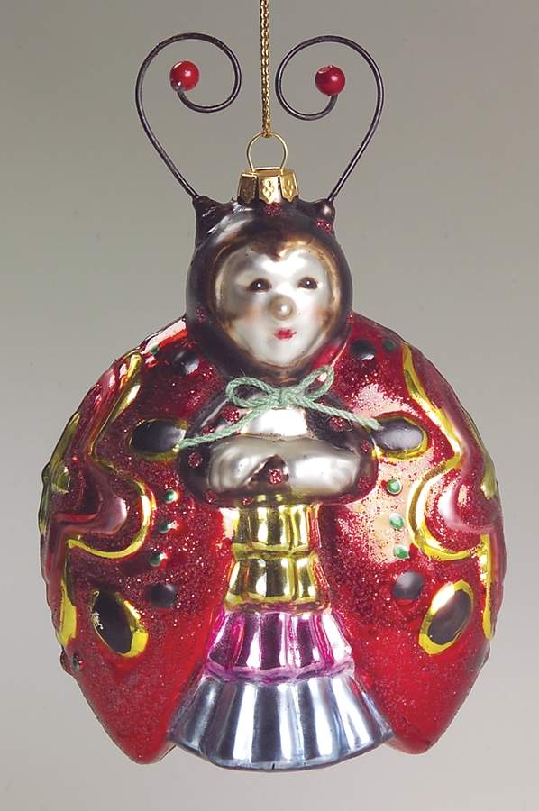 Scottish Christmas Ornaments Whimsies-Ladybug Girl - No Box by Scottish Christmas-1